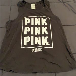 PINK black tank